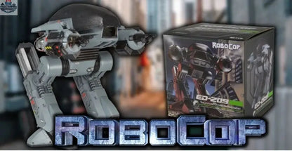 Toy Snowman RoboCop ED-209 action figure with sound, detailed deluxe edition toy from Neca featuring realistic design.