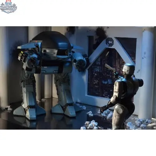Toy Snowman RoboCop ED-209 action figure with sound, deluxe edition, detailed toy figure from the action and toy figures category