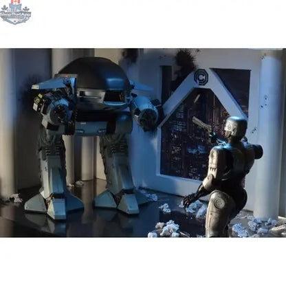 Toy Snowman RoboCop ED-209 action figure with sound, deluxe edition, detailed toy figure from the action and toy figures category