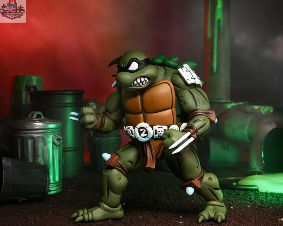 Teenage Mutant Ninja Turtles Slash action figure by Toy Snowman, detailed collectible toy from the TMNT Adventures series.