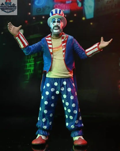 Toy Snowman House of 1000 Corpses Spaulding action figure in 20th Anniversary Edition, detailed collectible toy with costume and accessories.