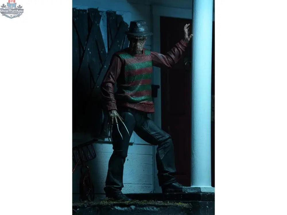 Toy Snowman Nightmare On Elm Street Freddy Krueger action figure, detailed collectible toy from the horror movie series.