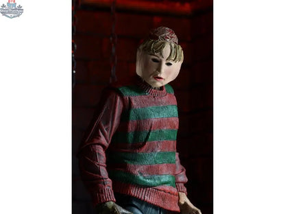 Toy Snowman Nightmare on Elm Street Freddy Krueger action figure, detailed collectible toy from the horror movie series.