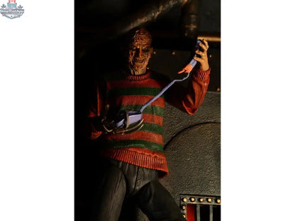 Toy Snowman Nightmare On Elm Street Freddy Krueger action figure, collectible toy with detailed costume and facial features.