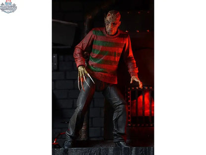 Toy Snowman Nightmare On Elm Street Freddy Krueger action figure, detailed collectible toy from the horror movie series.