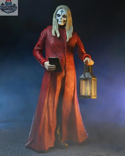 Toy Snowman Otis action figure from House of 1000 Corpses, 20th Anniversary red robe collectible toy, detailed horror movie figure.