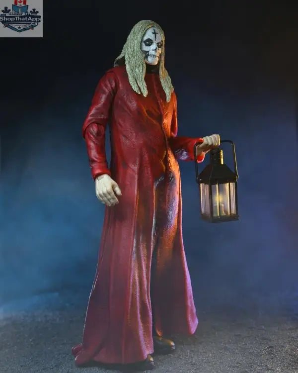 Toy Snowman Otis figure from House of 1000 Corpses, 20th Anniversary red robe action collectible toy with detailed features.