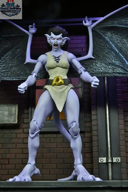 Toy Snowman Neca Disney Gargoyles Angela action figure, detailed collectible toy from the Gargoyles series, featuring vibrant character design.