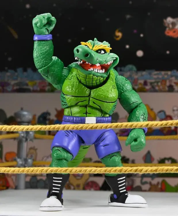 Teenage Mutant Ninja Turtles Leatherhead action figure from Toy Snowman, detailed toy collectible based on Archie Comics characters.