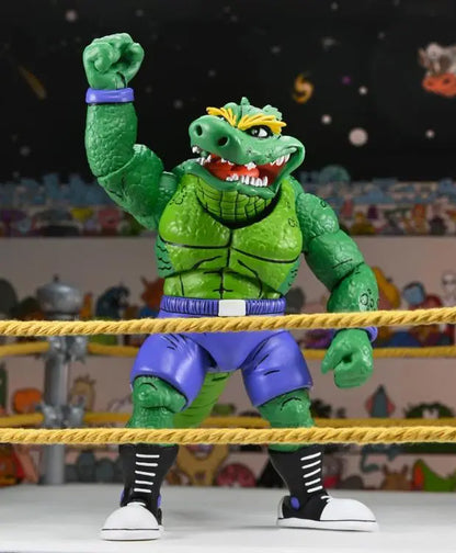 Teenage Mutant Ninja Turtles Leatherhead action figure from Toy Snowman, detailed toy collectible based on Archie Comics characters.