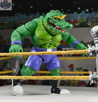 Teenage Mutant Ninja Turtles Leatherhead action figure from Toy Snowman, detailed collectible toy inspired by Archie Comics.