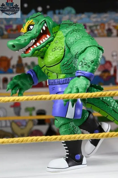 Teenage Mutant Ninja Turtles Leatherhead action figure from Toy Snowman, detailed toy collectible for fans.