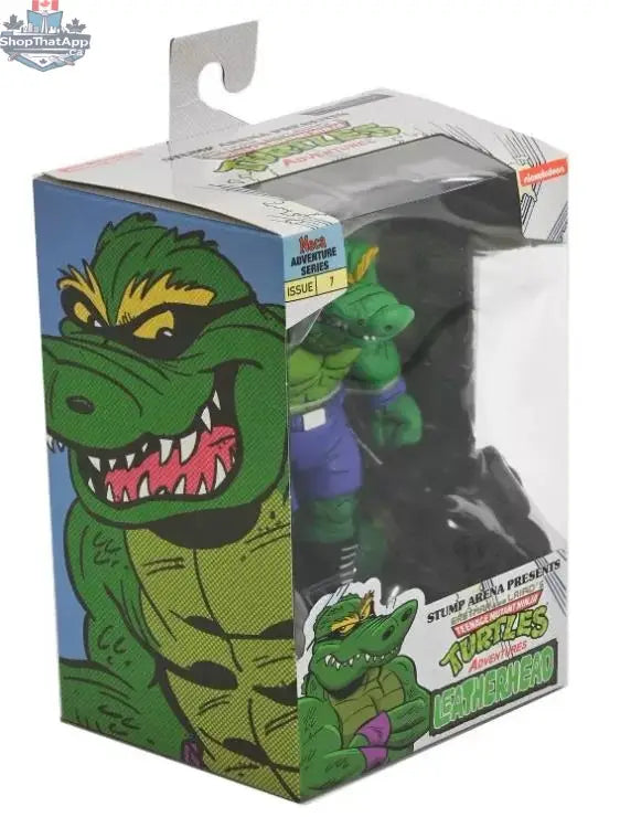 Teenage Mutant Ninja Turtles Archie Comics Action Figure of Leatherhead from Toy Snowman, detailed collectible toy with wrestling accessories.