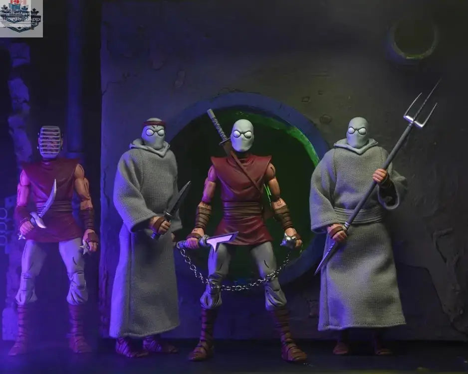 Teenage Mutant Ninja Turtles Foot Ninja action figure in classic colors, collectible toy from Toy Snowman, inspired by Mirage Comics.