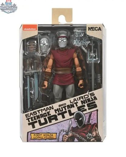 Toy Snowman Teenage Mutant Ninja Turtles Foot Ninja action figure in classic colors, detailed toy collectible from Mirage Comics series.
