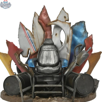 Toy Snowman Teenage Mutant Ninja Turtles II Shredder's Throne Tatsu action figure collectible, detailed toy with throne display.