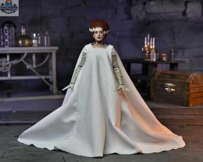 Colorful Bride of Frankenstein action figure from Universal Monsters collection by Toy Snowman, detailed collectible toy for fans