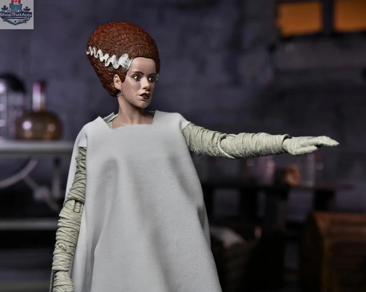 Colorful Bride of Frankenstein action figure from Universal Monsters by Toy Snowman, detailed collectible toy in vibrant colors.
