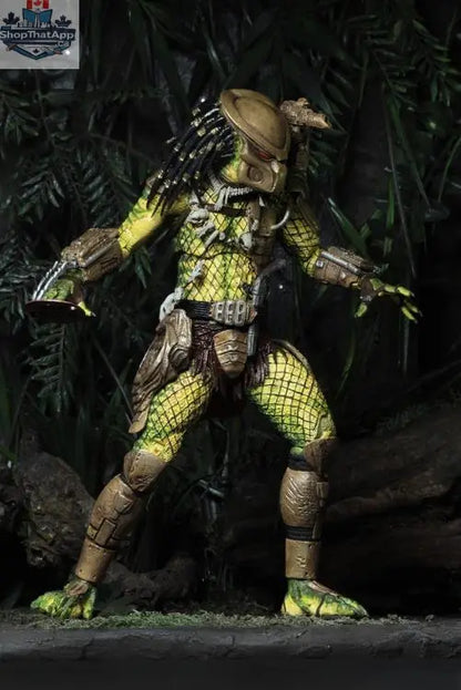 Toy Snowman Predator Ultimate Elder Predator action figure with golden accents, detailed collectible toy from the Elder Predator series.