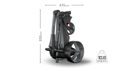 Motocaddy M1 DHC Electric Trolley – Compact Fold, Downhill Control, All‑Terrain Tyres & Electronic Parking Brake - Shopthatapp.ca