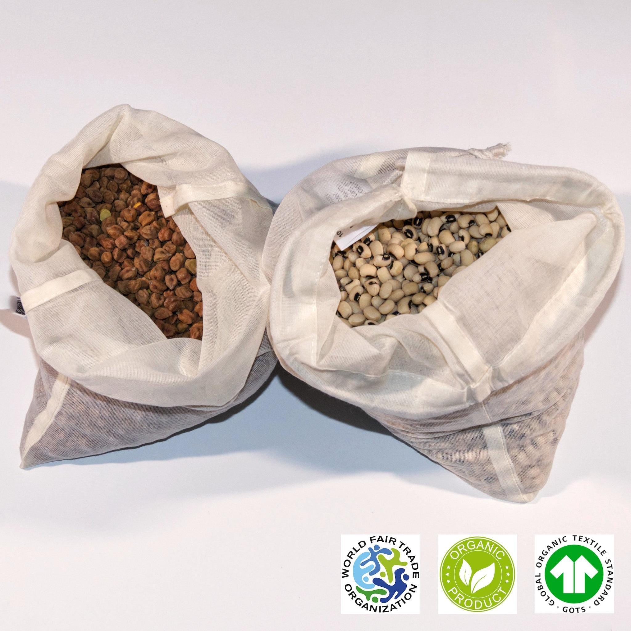 Nut Milk & Produce Bags-Organic Cotton - Shopthatapp.ca