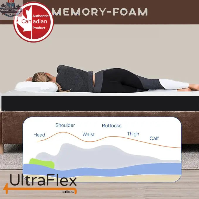 UltraFlex DreamEasy mattress set with gel-infused comfort, quilted top, cooling technology, and bamboo cover, Canadian-made.