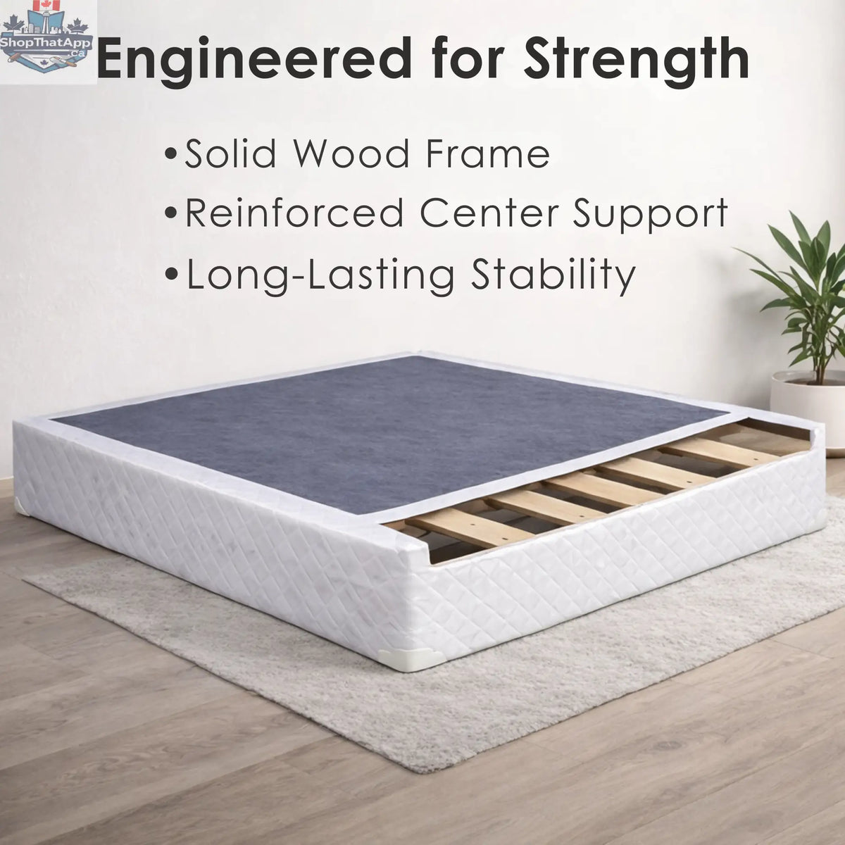 UltraFlex® Divine mattress set with double-sided medium foam, twin to king size, includes boxspring, made in Canada.