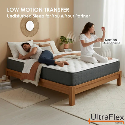 UltraFlex® STELLAR medium firm orthopedic mattress with cooling gel, soy foam, and quilted top for supportive, comfortable sleep.