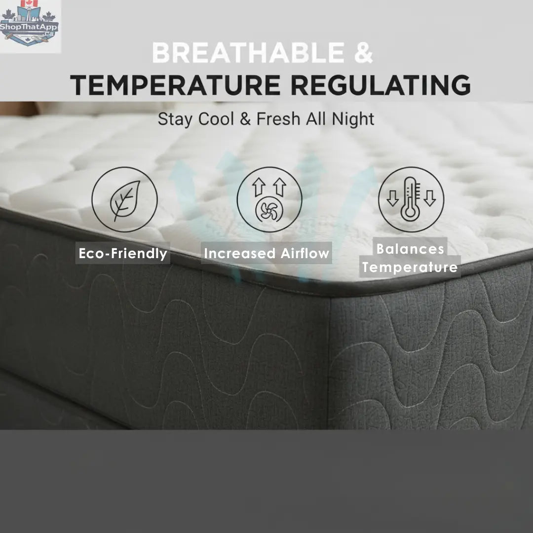 UltraFlex® STELLAR Medium Firm orthopedic mattress with cooling gel, high-density soy foam, and quilted top for comfortable sleep.