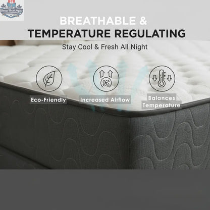UltraFlex® STELLAR Medium Firm orthopedic mattress with cooling gel, high-density soy foam, and quilted top for comfortable sleep.