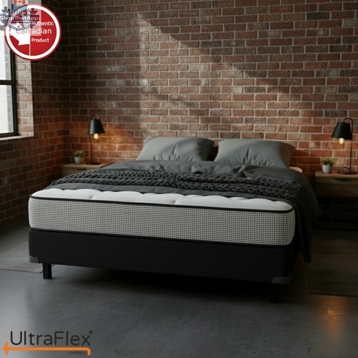 UltraFlex® DreamWeaver medium firm hybrid mattress with cooling gel foam and breathable support, ideal for orthopedic comfort.