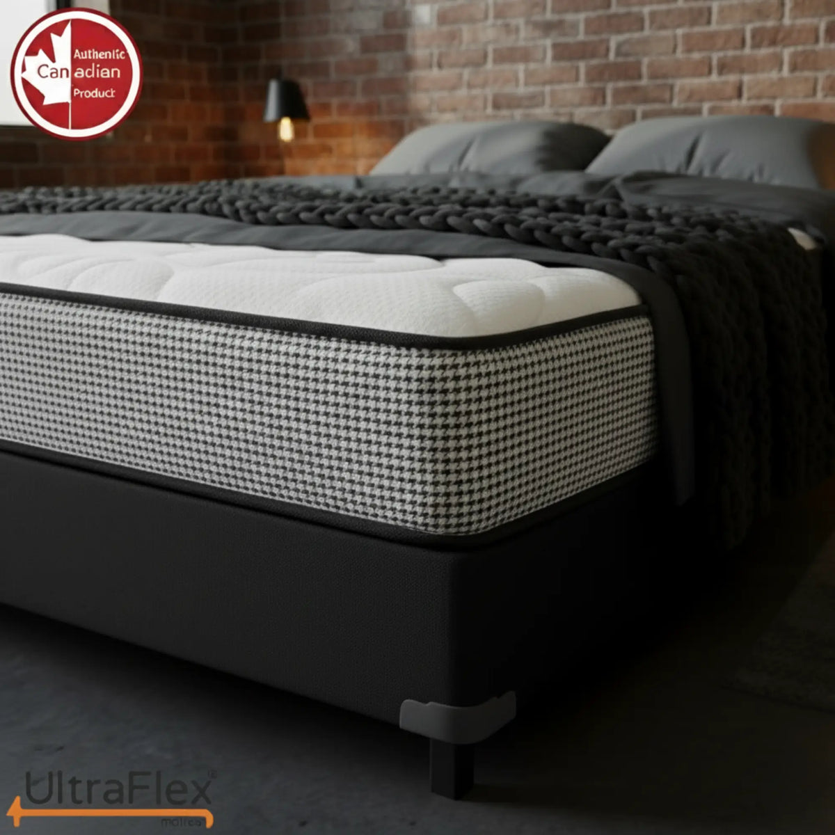 UltraFlex® DreamWeaver medium firm hybrid mattress with orthopedic support, cooling gel foam, and breathable comfort.