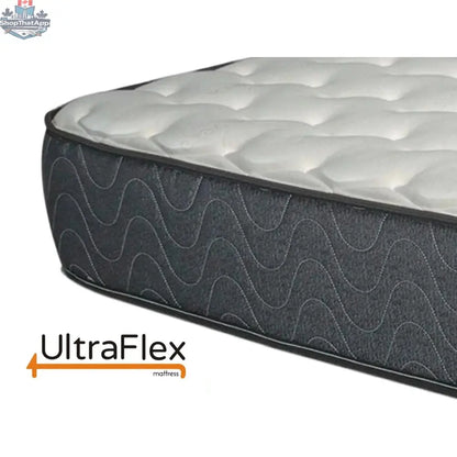 UltraFlex® Majestic Mattress set featuring 9-inch orthopedic cool gel memory foam and box spring, eco-friendly Canadian-made mattress.