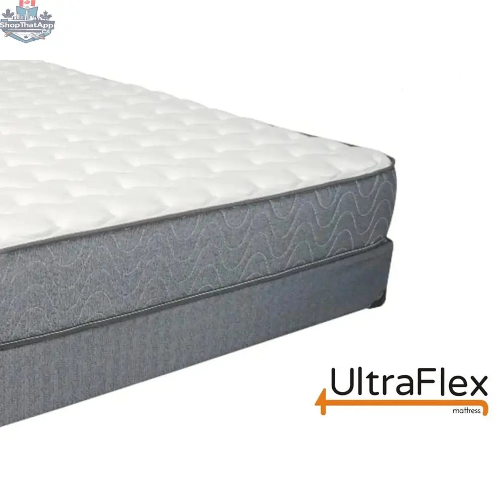 UltraFlex® Majestic mattress set with 9-inch orthopedic cool gel memory foam and boxspring, eco-friendly made in Canada.