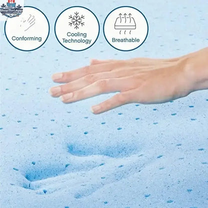 UltraFlex Serenity Mattress Set featuring orthopedic smart gel-infused memory foam and eco-friendly boxspring, made in Canada.