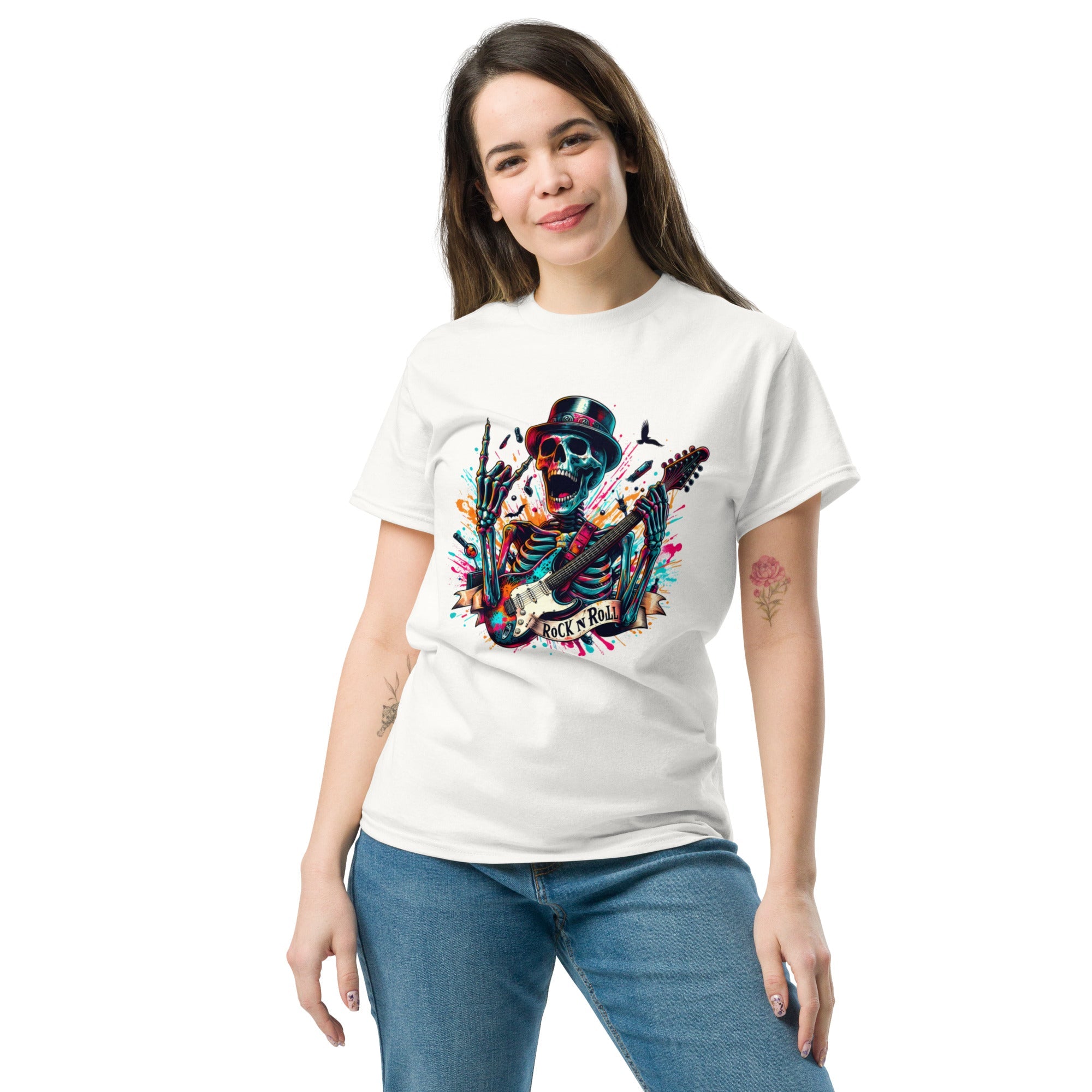 Skelton Rock n Roll Unisex Classic Tee - Www.Shopthatapp.ca