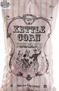 Vancou-Vert Trader Joe's kettle corn in 198g bag, crunchy popcorn coated with sweet and salty caramel flavor, ready to enjoy.