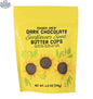 Dark chocolate sunflower seed butter cups by Vancou-Vert Trading Ltd. in 119g package, featuring smooth sunflower seed filling inside.