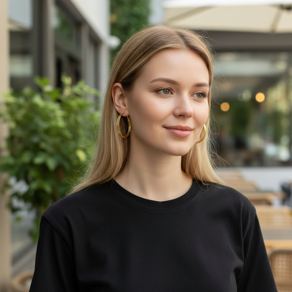 Double Strand Hoop Earrings for Effortless Style and Elegance - Shopthatapp.ca
