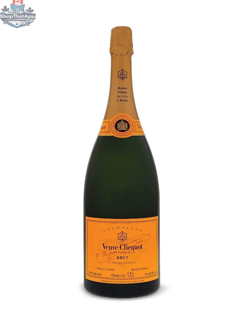 Veuve Clicquot Magnum Champagne 1.5L - Premium Brut Selection - Shopthatapp.ca