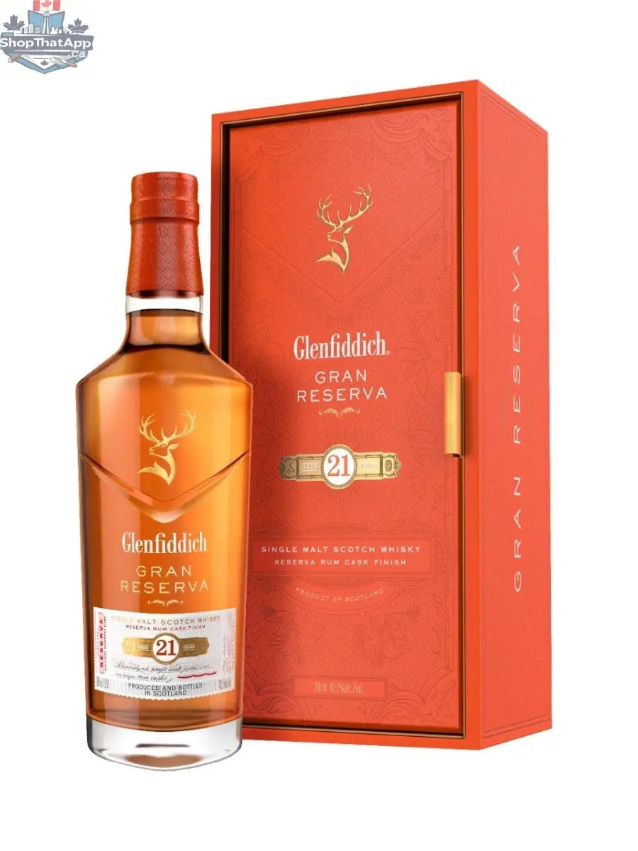 Glenfiddich 21 Year Old Whisky - Gran Reserva Single Malt Scotch Whisky - Shopthatapp.ca