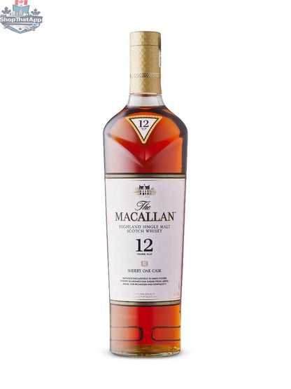 The Macallan Sherry Oak 12-Year-Old - Experience the Richness of Barolo Italian Red Wine - Shopthatapp.ca