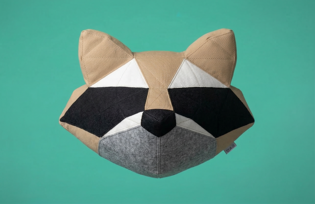 Sewing Patterns Cute Face Raccoon– Sew by Numbers Plush Pattern - Made in Canada - Www.Shopthatapp.ca