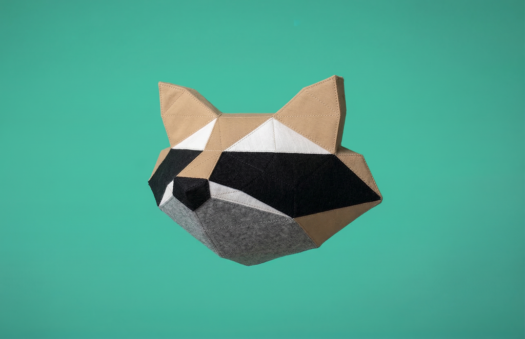 Sewing Patterns Cute Face Raccoon– Sew by Numbers Plush Pattern - Made in Canada - Www.Shopthatapp.ca