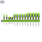 Olsa Tools Canada wall mount screwdriver storage holder for organized tool management, mounted on a wall with screwdrivers in place.