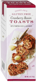 Trader Joe's Gluten Free Cranberry Raisin Toasts, 142g - Shopthatapp.ca