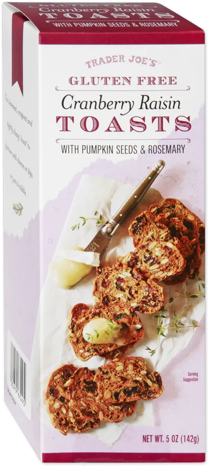 Trader Joe's Gluten Free Cranberry Raisin Toasts, 142g - Shopthatapp.ca