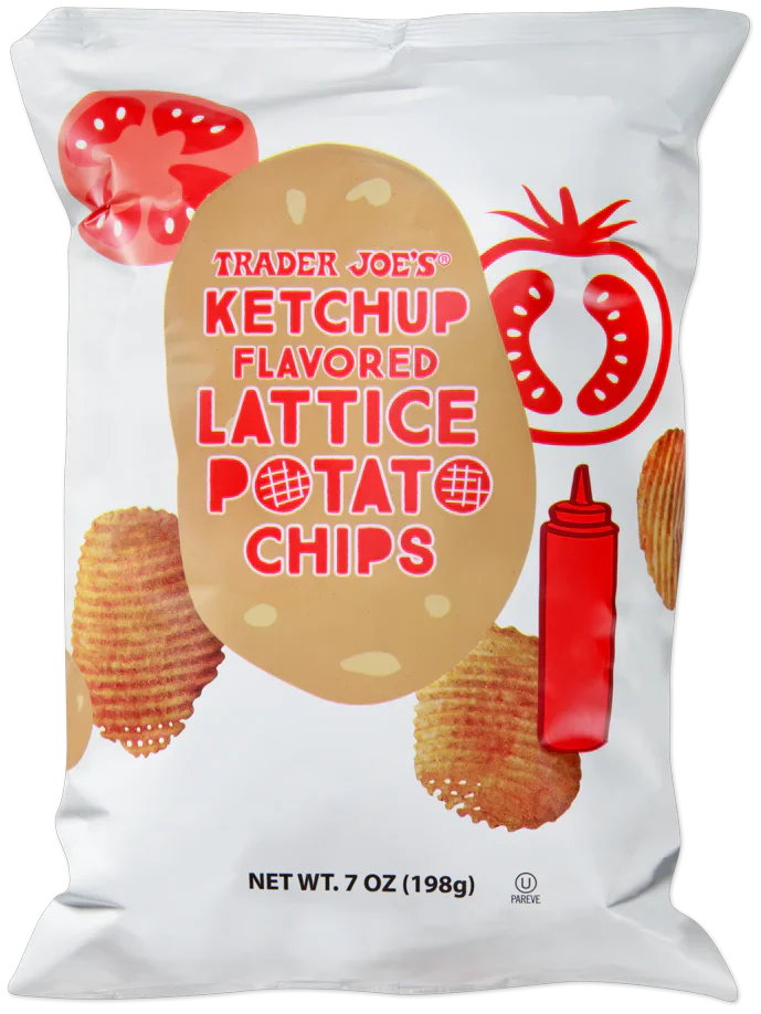 Trader Joe's Ketchup Flavoured Lattice Potato Chips, 198g - Shopthatapp.ca