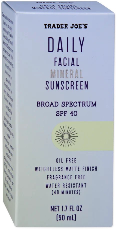 Trader Joe's Daily Facial Mineral Sunscreen SPF 40, 50mL - Shopthatapp.ca
