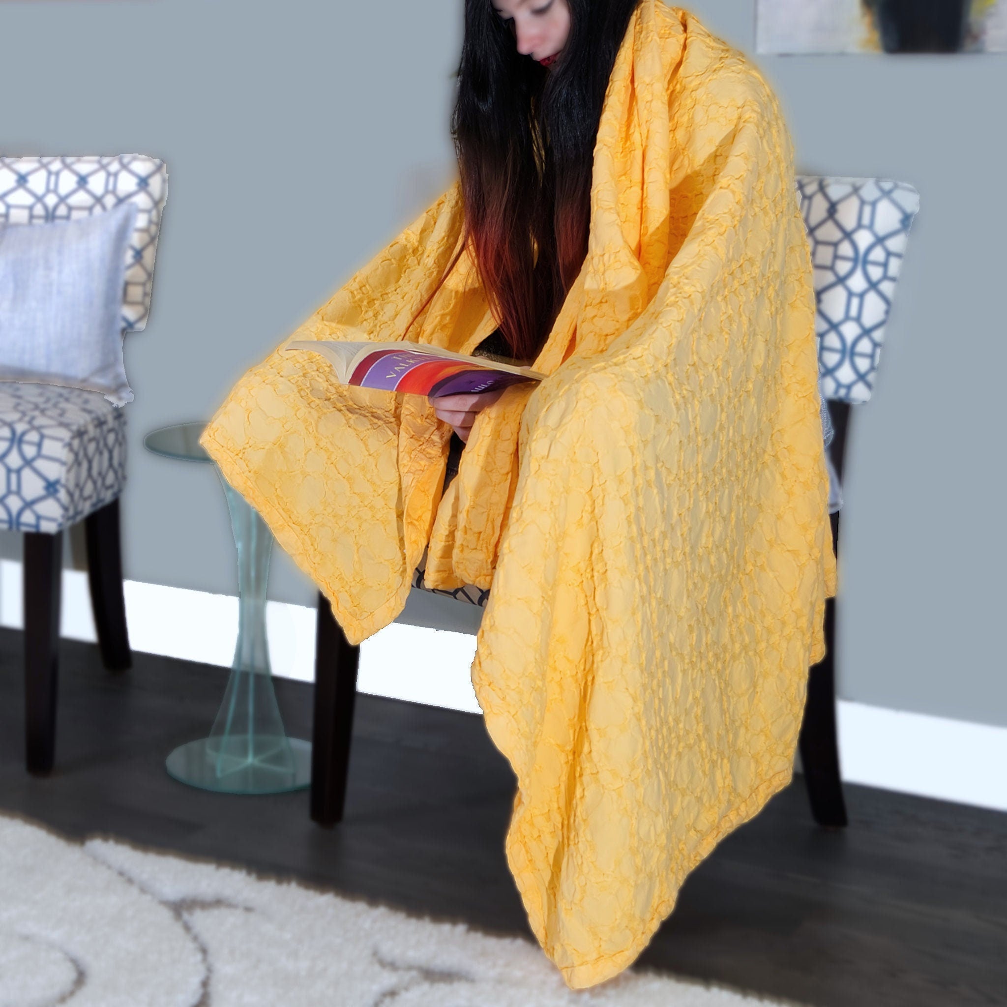 Box Waffle Wearable Cotton Throw (2 Colors) - Shopthatapp.ca